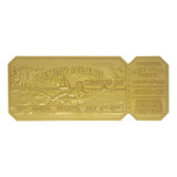 Jaws 50th Anniversary 24K Gold-Plated Regatta Ticket Replica 1/1