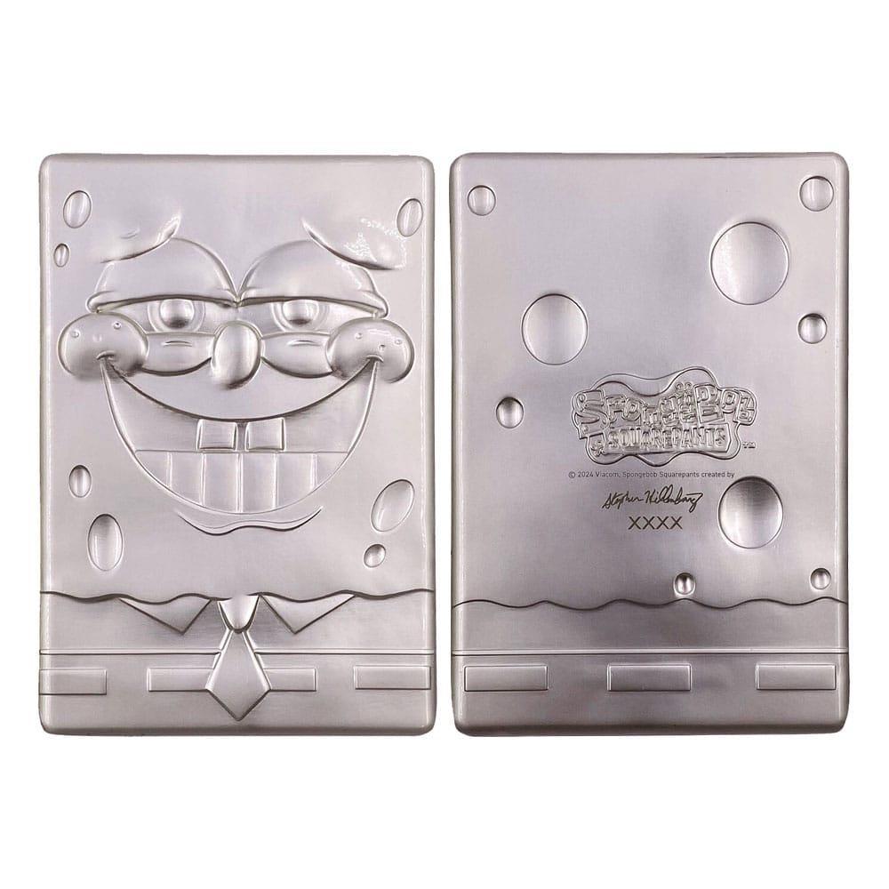 SpongeBob 25th Anniversary Limited Edition Ingot - Sliver Plated