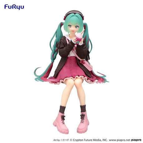 Hatsune Miku Autumn Date Noodle Stopper Statue - Pink Version