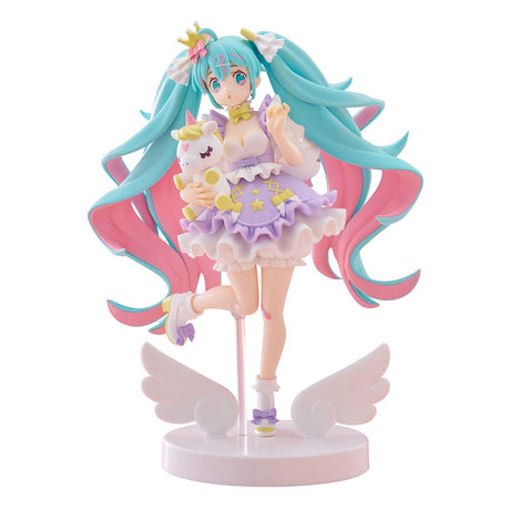 Hatsune Miku Tenitol PVC Statue - Yumekawa Princess Lavender, 21cm