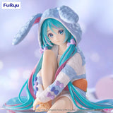 Hatsune Miku (Rabbit Ear Hood Pyjama Blue) Noodle Stopper 14 cm PVC Statue