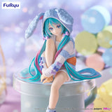 Hatsune Miku (Rabbit Ear Hood Pyjama Blue) Noodle Stopper 14 cm PVC Statue