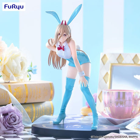 Chainsaw Man BiCute Bunnies Power Statue, Light Blue, 30 cm