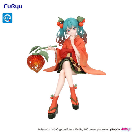 Hatsune Miku: Winter Cherry Flower Fairy Noodle Stopper, 15cm PVC Statue