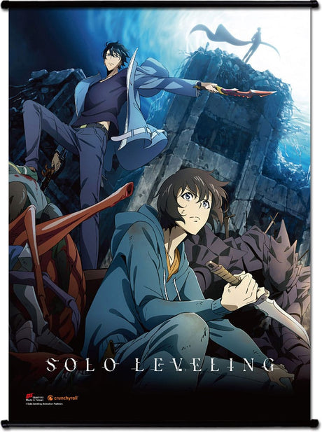 Solo Leveling Sung Jinwoo Key Art Wall Scroll (44 X 33 cm)
