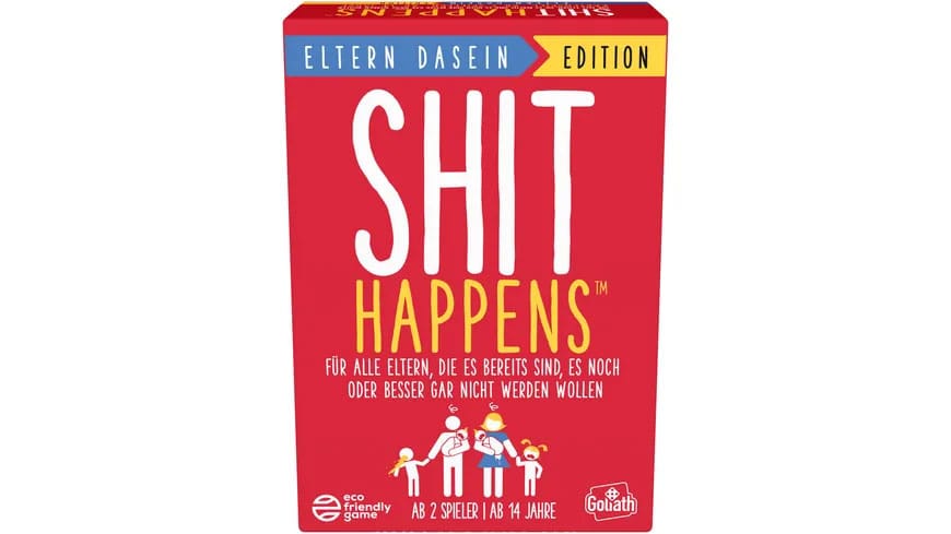 Shit Happens Parenting Edition Card Game by Goliath - German
