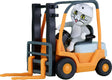 Shigoto Neko's Zooming Forklift Pop Up Parade PVC Statue (10 cm)