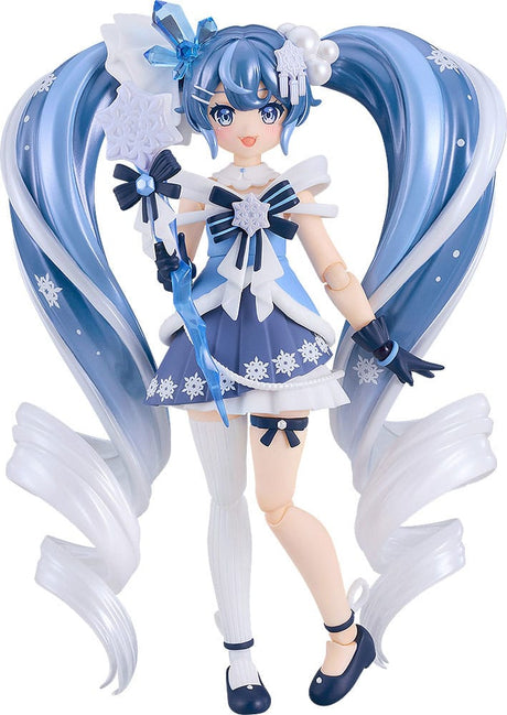 Character Vocal Series 01: Snow Miku Figma Action Figure, Crystal Snow Ver. 13cm