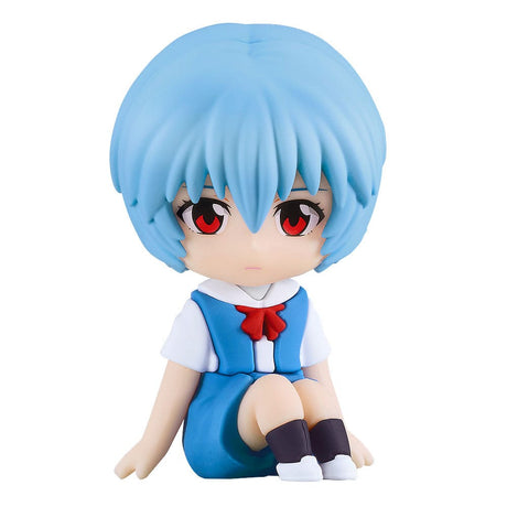 Rebuild of Evangelion Nendroid Plus Rubber Mascot - Rei Ayanami Mini Figure (8 cm)