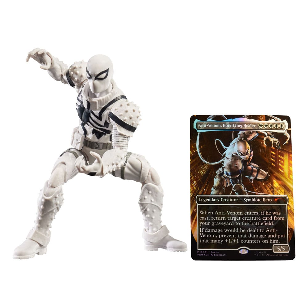 Marvel Legends Magic: The Gathering Agent Anti-Venom Action Figure + Foil Card - 15 cm