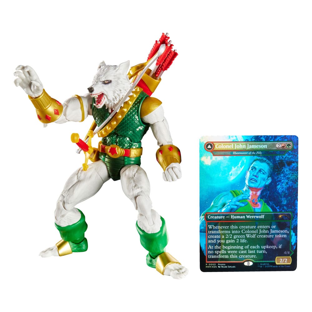 Marvel Legends Magic: The Gathering Man-Wolf Action Figure + Foil Card
