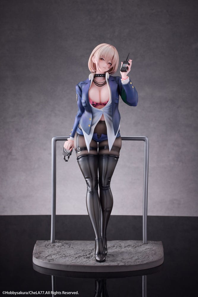 Naughty Police Woman Original Illustration PVC Statue by CheLA77