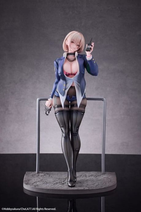Naughty Police Woman Original Illustration PVC Statue by CheLA77