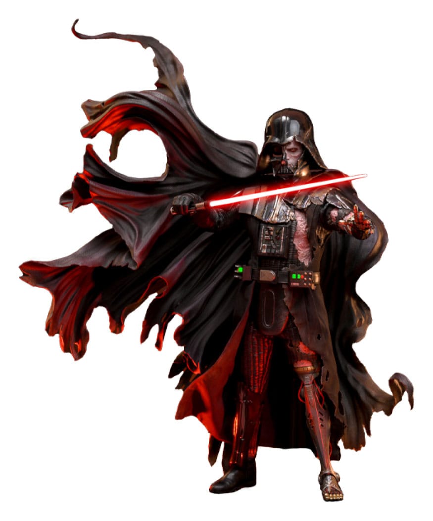 Star Wars 1/6 Darth Vader Deluxe Battle Damaged Figure - 35cm