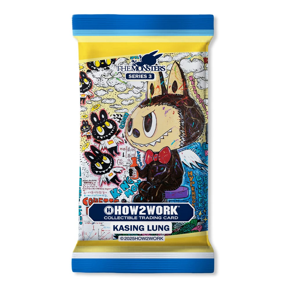 How2work Labubu Collectible Chrome Trading Cards The Monsters Series 3 Booster Pack