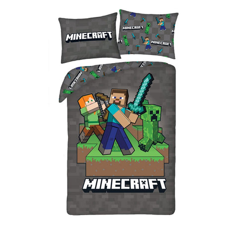 Minecraft Official Ver.4 Duvet Set - 140x200 cm/70x90 cm