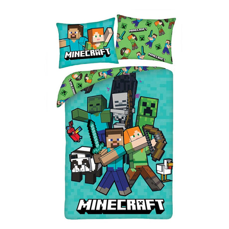 Minecraft Ver. 5 Duvet Set: 140 x 200 cm by Halantex