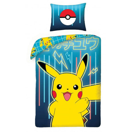 Pikachu Pokémon Duvet Set by Halantex - 140x200cm