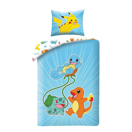 Pokémon Ver. 9 Duvet Set 140x200cm - Halantex