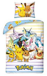 Pokemon Pikachu & Friends Duvet Set 135 x 200 cm - Halantex