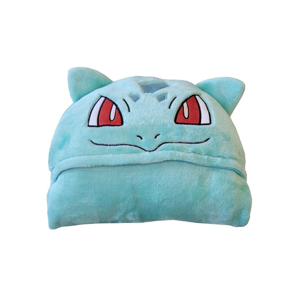 Pokémon Coral Bulbasaur Hooded Blanket (120 x 150 cm)
