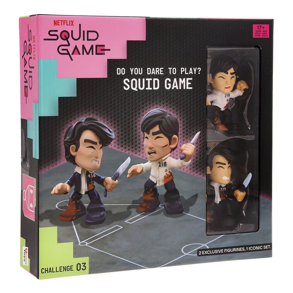 Squid Game Challenge Dice Set with Exclusive Figures