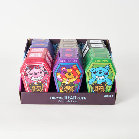 Deddy Bears Series 3: Creepy & Cute Plush Figures in Coffin Display (12)
