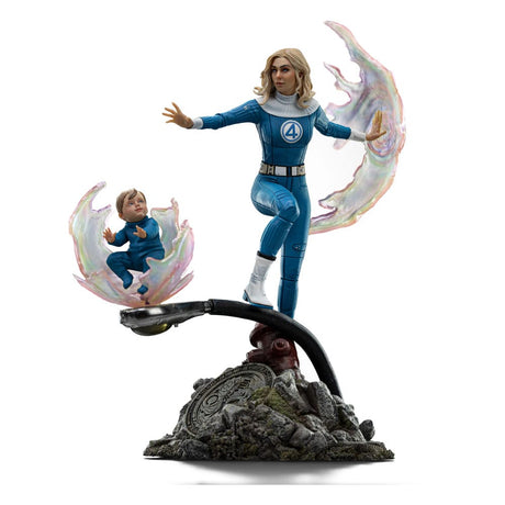 Fantastic Four Invisible Woman & Franklin 1/10 Scale Statue by Iron Studios