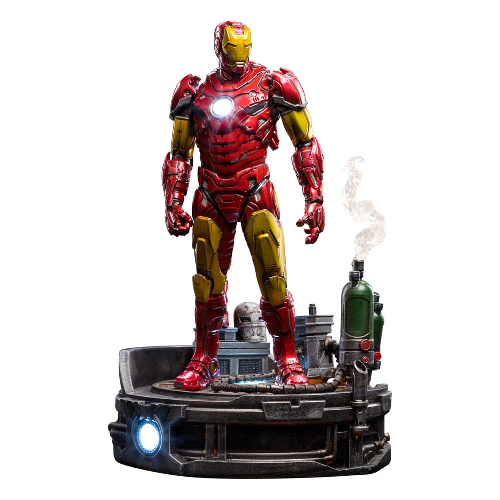 Marvel Iron Man Unleashed Deluxe Art Scale 1:10 Statue by Iron Studios