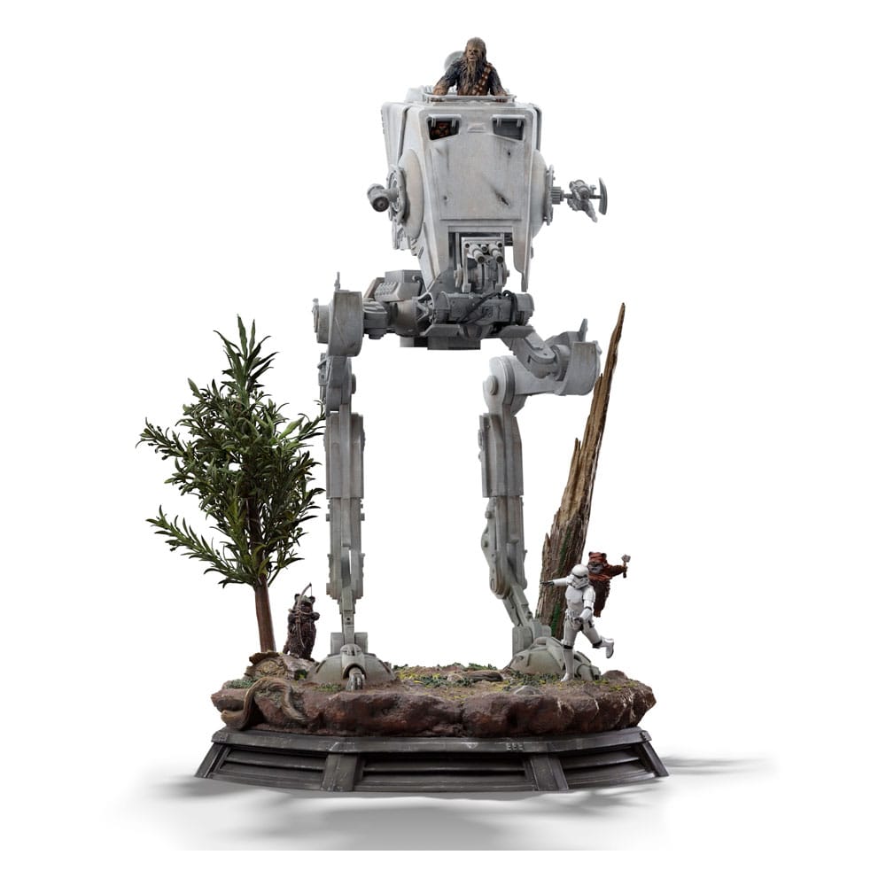Star Wars 1/20 Demi Art Scale Statue - AT-ST and Chewbacca 53 cm