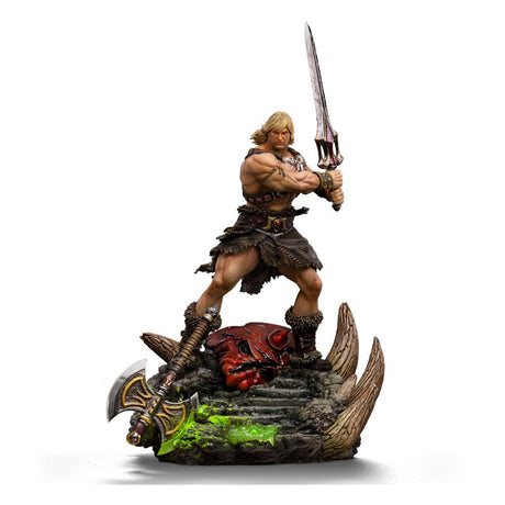 Masters of the Universe Deluxe He-Man Unleashed Art Scale Statue
