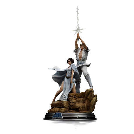 Star Wars Deluxe Art Scale Statue: Luke and Leia 41cm