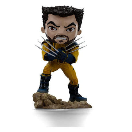 Iron Studios Deadpool & Wolverine Unmasked Mini Co. PVC Figure