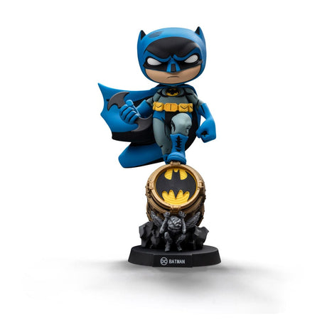 Batman Mini Co. Blue Variant PVC Figure on Bat-Signal - 15 cm
