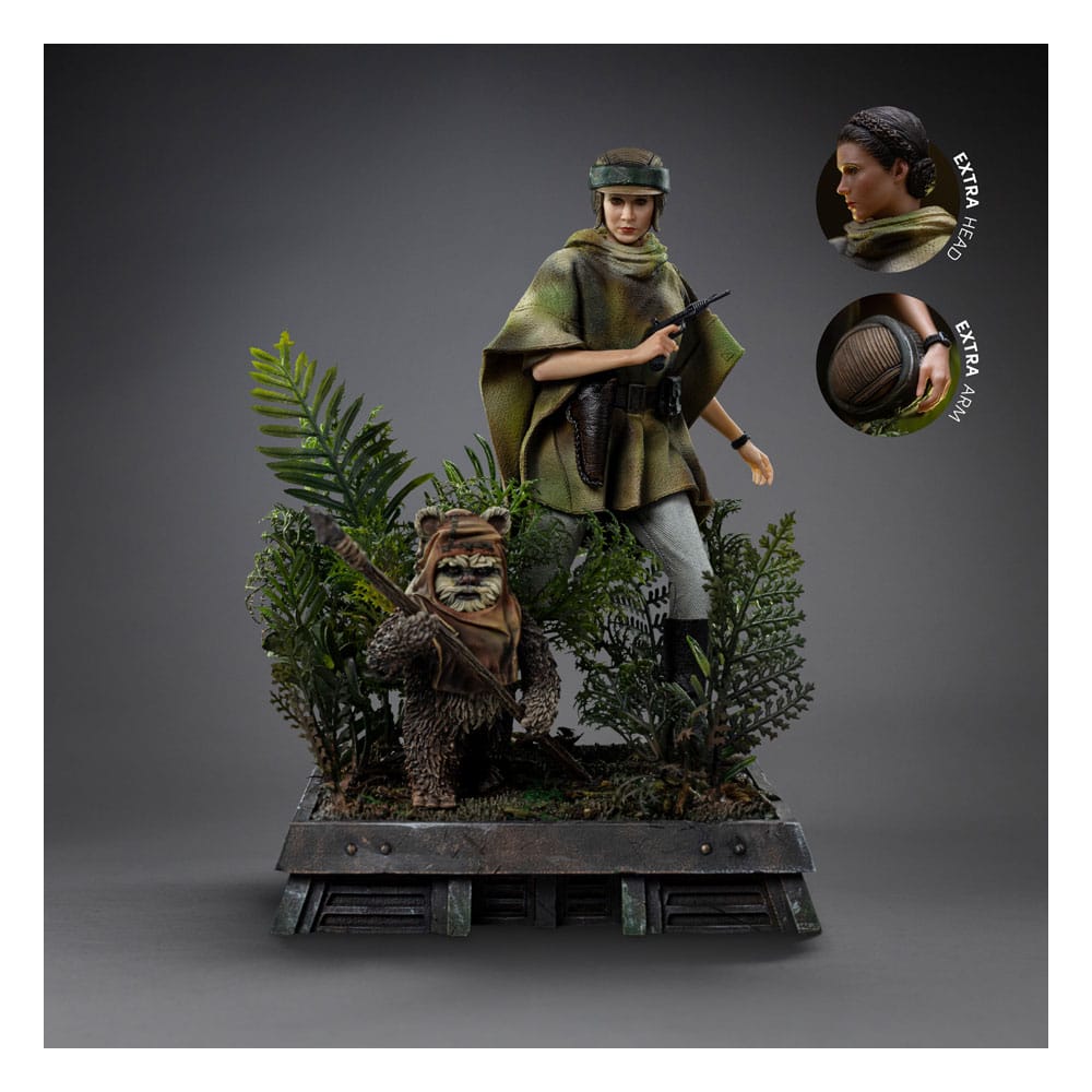 Star Wars Episode VI: Leia & Wicket Art Scale Statue, 1/10