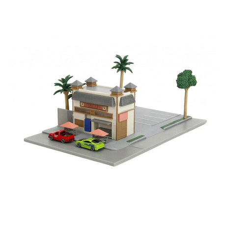 Fast & Furious Nano Metalfigs Toretto's Café Diorama