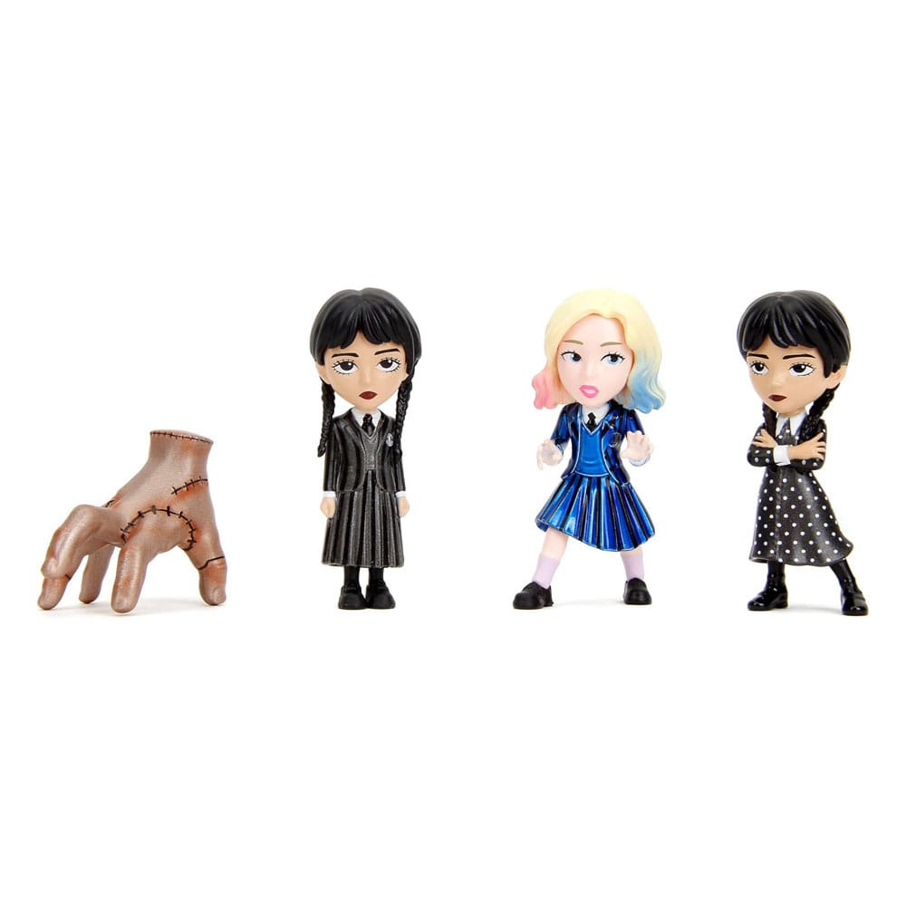 Wednesday Nano Metalfigs Diecast 4-Pack Wave 1, Jada Toys