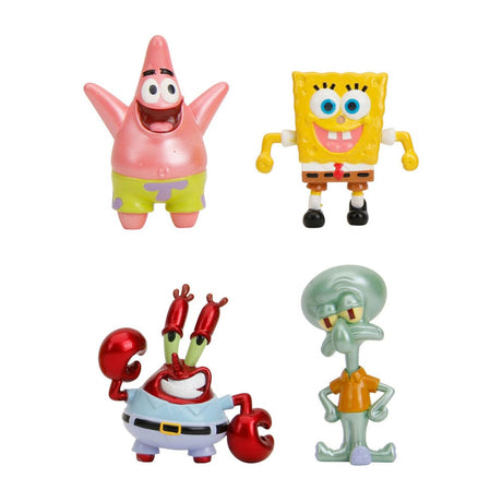 Spongebob Squarepants Nano Metalfigs Diecast Mini Figures 4-Pack