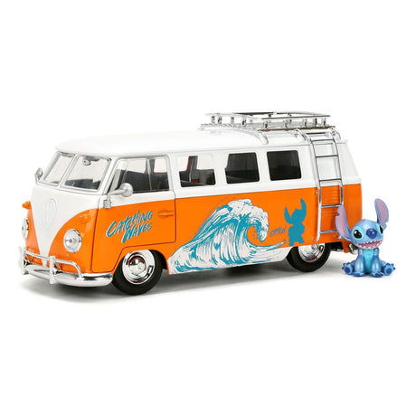Lilo & Stitch Diecast Model - 1/24 1961 VW Bus with Stitch Figure