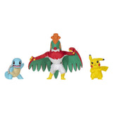 Pokémon Select Battle Figure - Pikachu, Squirtle, Hawlucha 7.5cm