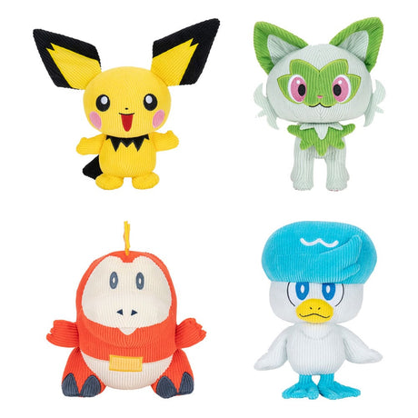 Pokemon Corduroy Plush Figures Select Assortment 20cm - Jazwares