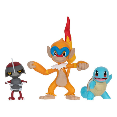 Pokémon Battle Figure Set - Pawniard, Squirtle, Monferno 3-pack