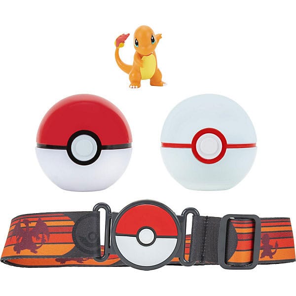Pokémon Clip'n'Go Poké Ball Belt Set with Charmander Figure