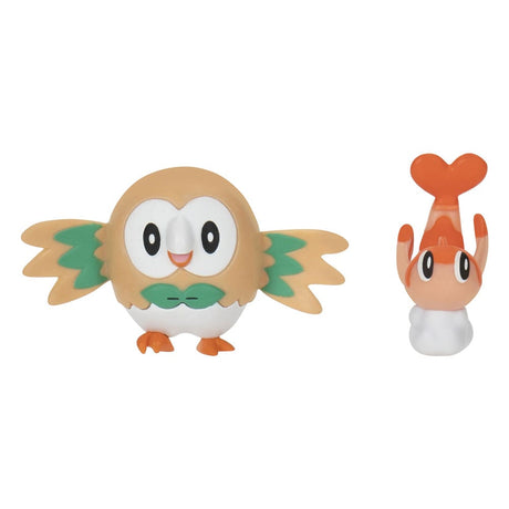 Pokémon Tatsugiri & Rowlet Figure 2-Pack by Jazwares