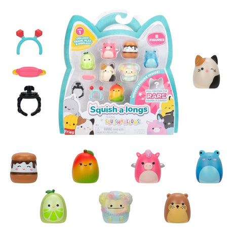 Squishmallow Squish-a-longs Mini Figures 8-Pack Style 2, 3cm by Jazwares