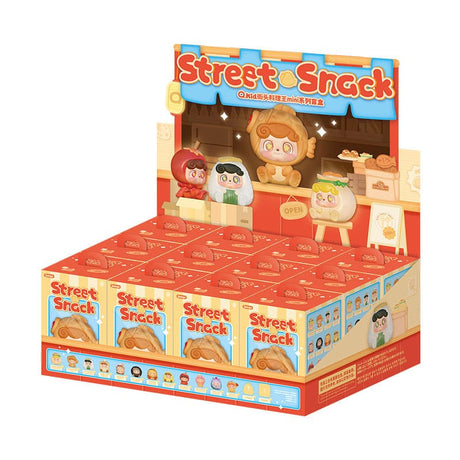 QKid Street Snack Series Blind Box 5 cm Mini Figures - Display of 12