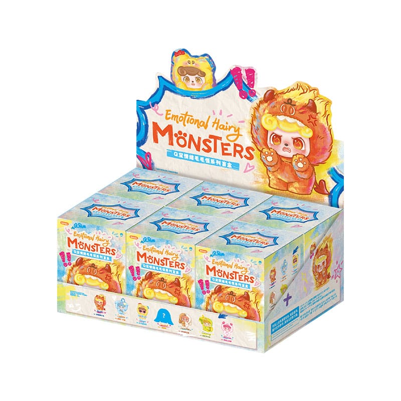 QKid: Emotional Hairy Monsters Series Blind Box Figure (12-14 cm)