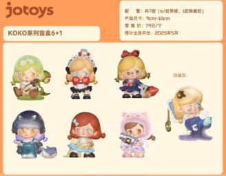 Kokosa Jotoys Girls Series Blind Box Figure 9-12 cm Display (6)
