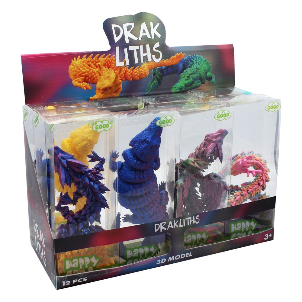 Darkliths 3D Animal Fidget Toy - 15 cm Display Set (Pack of 12)