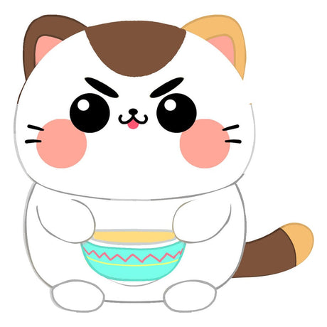 Funny Cat with Soup Plush Figure, 25 cm - Joy Toy